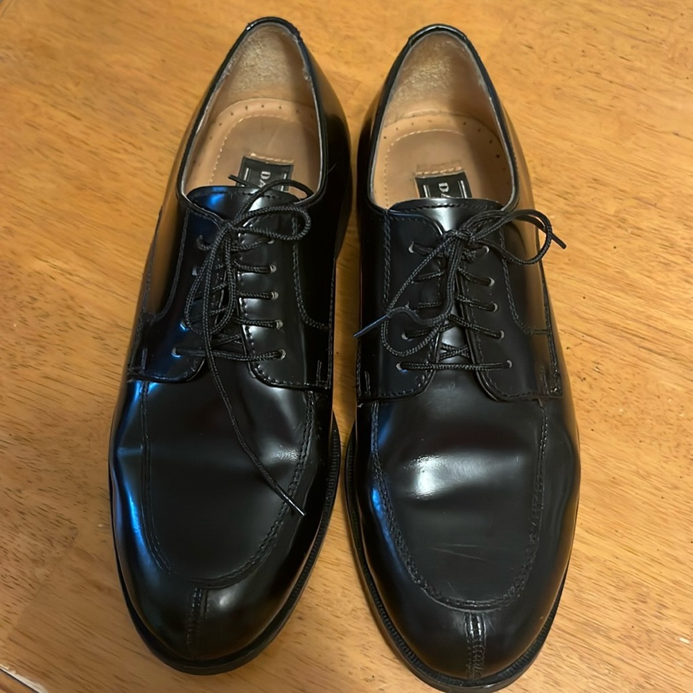 David Taylor Dress Shoes Black with Laces Mens Size 7